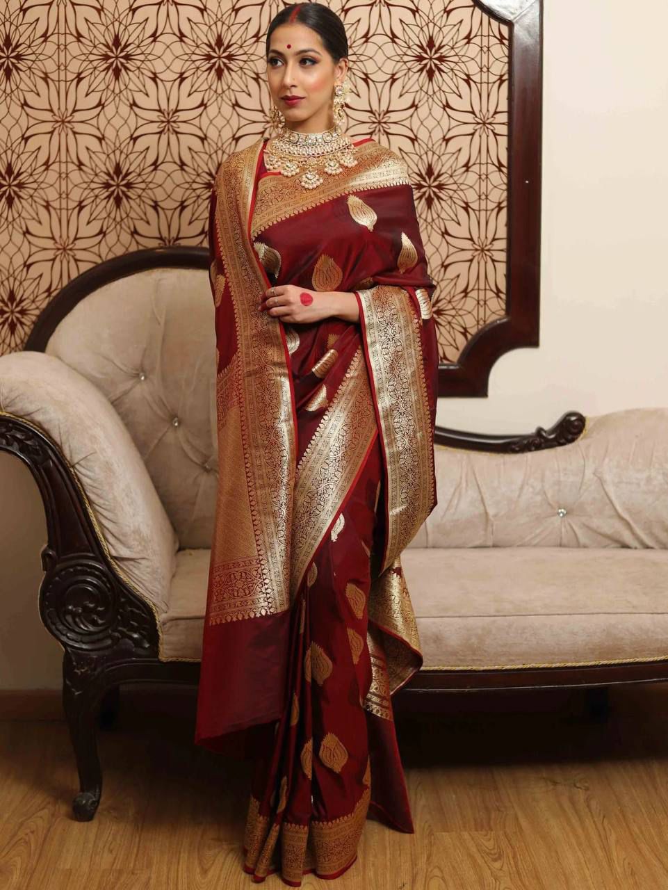 Mahi By Aab Art Silk Jacquard Border Wedding Wear Saree Orders In India